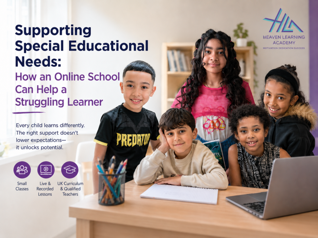 Supporting Special Educational Needs: How an Online School Can Help a Struggling Learner